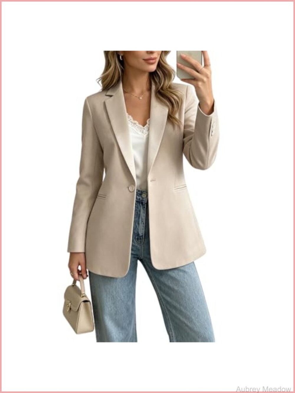 Women's Blazer Business Casual Long Sleeve Stretch Wrinkle-Resistant Suit Jacket